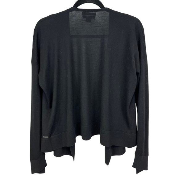 Armani Exchange 100% merino wool soft open cardigan sweater drape - Picture 3 of 12